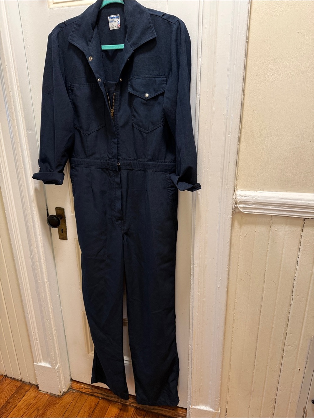 Vintage Navy Work Industrial Coverall Jumpsuit - women’s S or M
